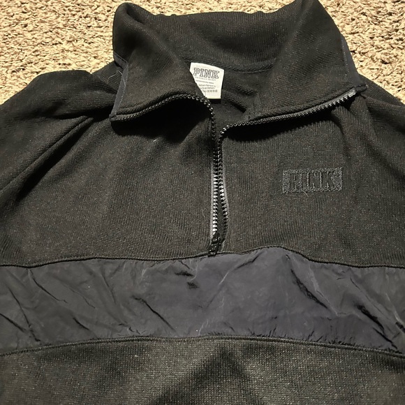Victoria’s Secret pink cropped half zip pull over - Picture 5 of 6